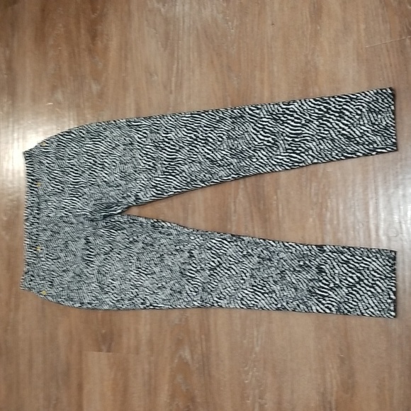 (S) MICHAEL Michael Kors Patterned Jeggings Business Casual Contemporary Fancy - Picture 1 of 9
